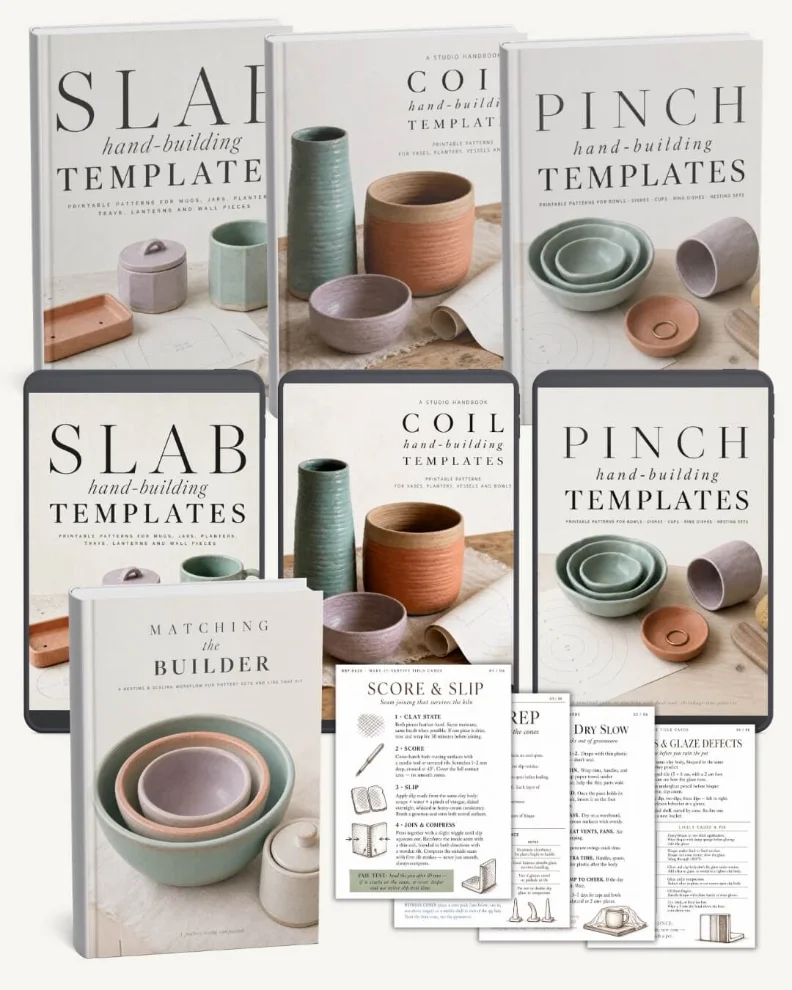 Hand-Built Pottery Mastery Bundle — template packs and Field Cards
